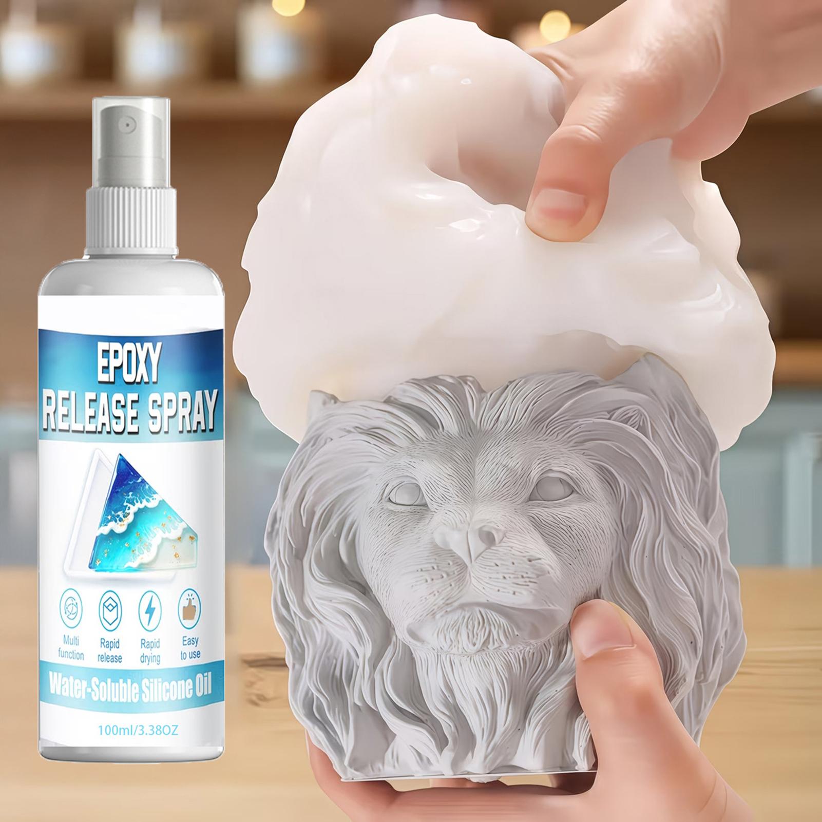 Soap Mold Silicone Loaf - สเปรย์ซิลิโคนสำหรับปลดแม่พิมพ์ สเปรย์อีพ็อกซี่สำหรับปลดแม่พิมพ์ แห้งเร็ว ไม่ติดแม่พิมพ์ ช่วยยืดอายุการใช้งานแม่พิมพ์ ทำความสะอาดง่าย