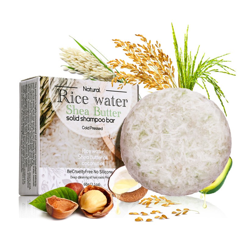 Soap Making Olive Oil - XF 60g ข้าวแชมพูบาร์ 100% ธรรมชาติอินทรีย์สบู่สําหรับผม Anti-Hair
