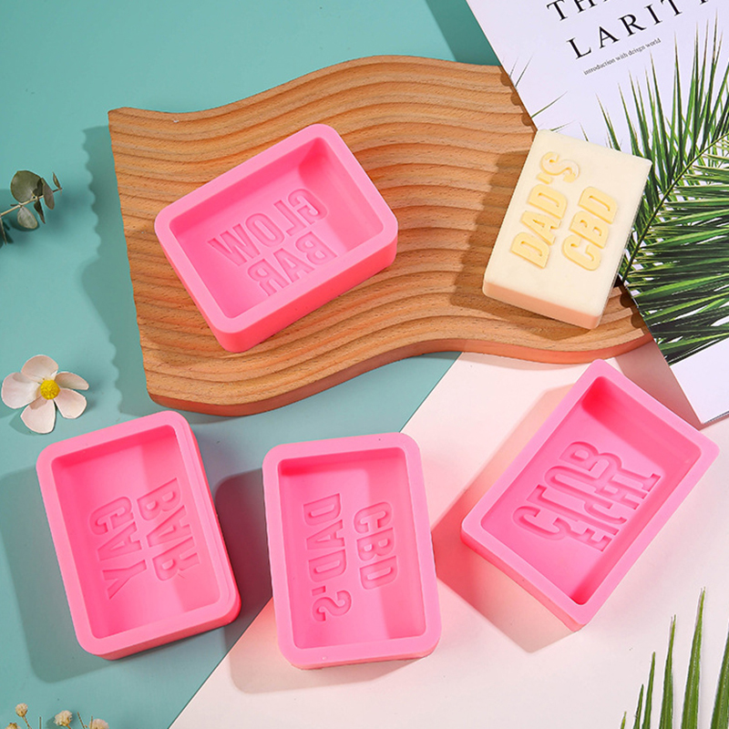 Soap Mold Silicone Loaf - ไฟท์คลับแม่พิมพ์สบู่ซิลิโคนอักษรทรงสี่เหลี่ยมผืนผ้าอุปกรณ์ทำบาร์สบู่บาธบอมโลชั่นอุปกรณ์แม่พิมพ์เค้ก