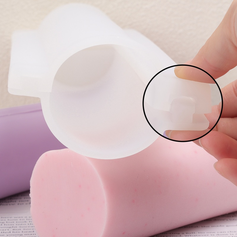 Soap Mold Silicone Loaf - แม่พิมพ์สบู่ซิลิโคนทรงแท่งยาว รูปทรงกลม อุปกรณ์ทำสบู่แบบหลอด แม่พิมพ์ DIY สบู่ทำมือ