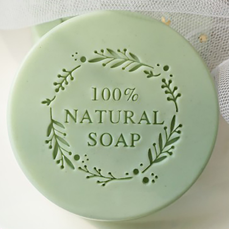 Soap Making Websites - สบู่ธรรมชาติ100% ดอกไม้จดหมายรอบรูปแบบอะคริลิคแสตมป์ที่กำหนดเองสำหรับทำสบู่ Chapter Handmade ซีลเครื่องมืออุปกรณ์