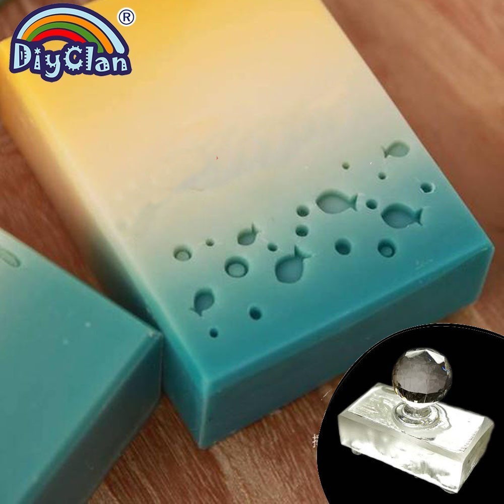 Soap Making Websites - แสตมป์อะคริลิคทำมือลายปลาแสนน่ารัก สำหรับทำสบู่ลายทะเล โปร่งใส DIY ทำสบู่ธรรมชาติออร์แกนิค พร้อมตราประทับ