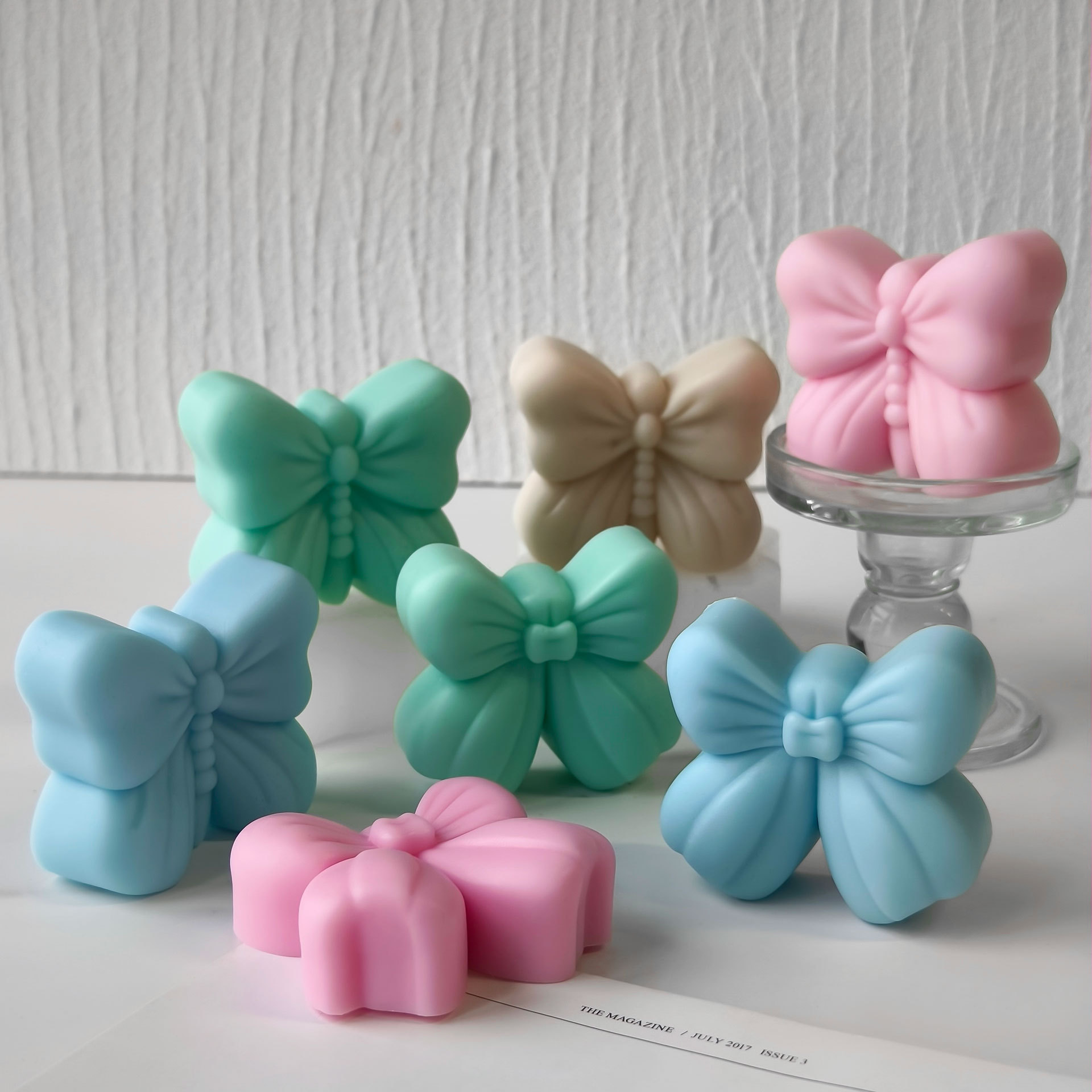 Soap Mold Silicone Loaf - แม่พิมพ์ซิลิโคนรูปโบว์ไท สำหรับทำเทียนหอม กลิ่นผีเสื้อ ของตกแต่งจากปูนปลาสเตอร์ สบู่ทำมือ วัสดุทำเทียนจากไขถั่วเหลือง