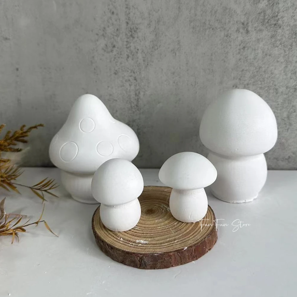 Soap Making Additives - 3D เห็ดเทียนแม่พิมพ์ซิลิโคนคริสตัลเรซิ่นอีพ็อกซี่หล่อยิปซั่มแม่พิมพ์ DIY Handmade เทียนหอมสบู่เค้กทําเครื่องมือ