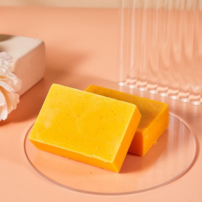 Soap Making Olive Oil - สบู่โคจิกขมิ้นมะนาว,สบู่ทำมือจากธรรมชาติ,สบู่ขมิ้นสำหรับผิวหน้าและผิวกาย,สบู่ขมิ้นเพื่อผิวเรียบเนียน,สบู่ทำความสะอาดล้ำลึกสำหรับผู้ชายและผู้หญิง