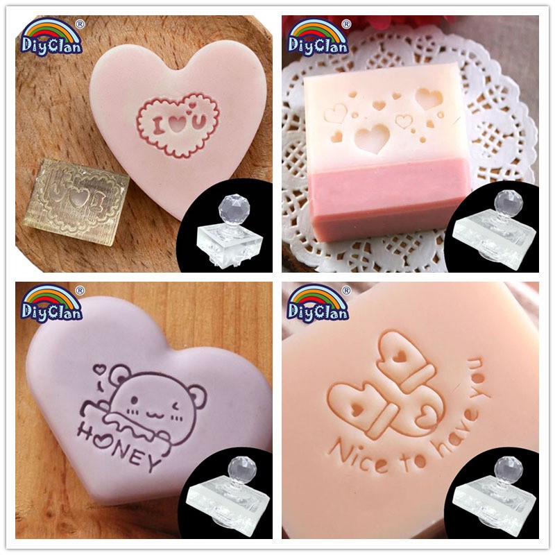 รูปหัวใจสบู่แฮนด์เมดแสตมป์โปร่ - Soap Making Websites บทวิจารณ์และราคา
