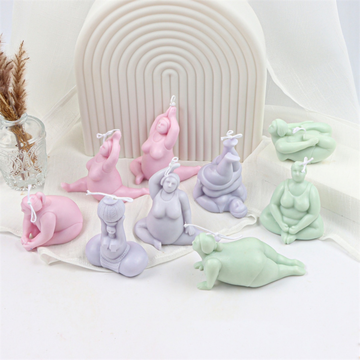3D Lady Body เทียนแม่พิมพ์โยคะ - Soap Making Additives บทวิจารณ์และราคา