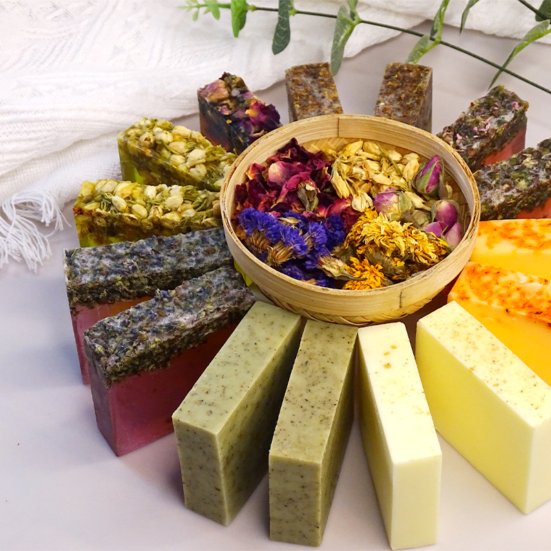 8 ประเภท 80g ดอกไม้ Handmade ส - Soap Making Olive Oil บทวิจารณ์และราคา