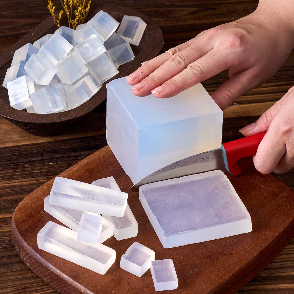 เบสสบู่กลีเซอรีนสีขาวใส ออร์แก - Soap Making Glycerin Base บทวิจารณ์และราคา