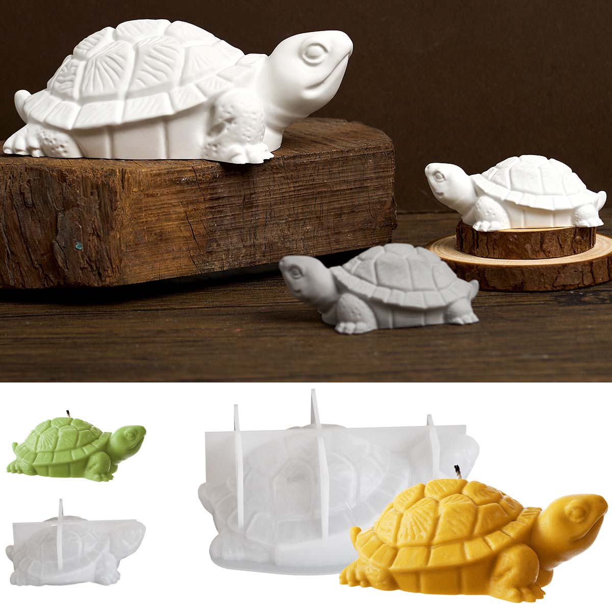 3D เต่าซิลิโคนเทียนแม่พิมพ์ DI - Soap Making Additives บทวิจารณ์และราคา