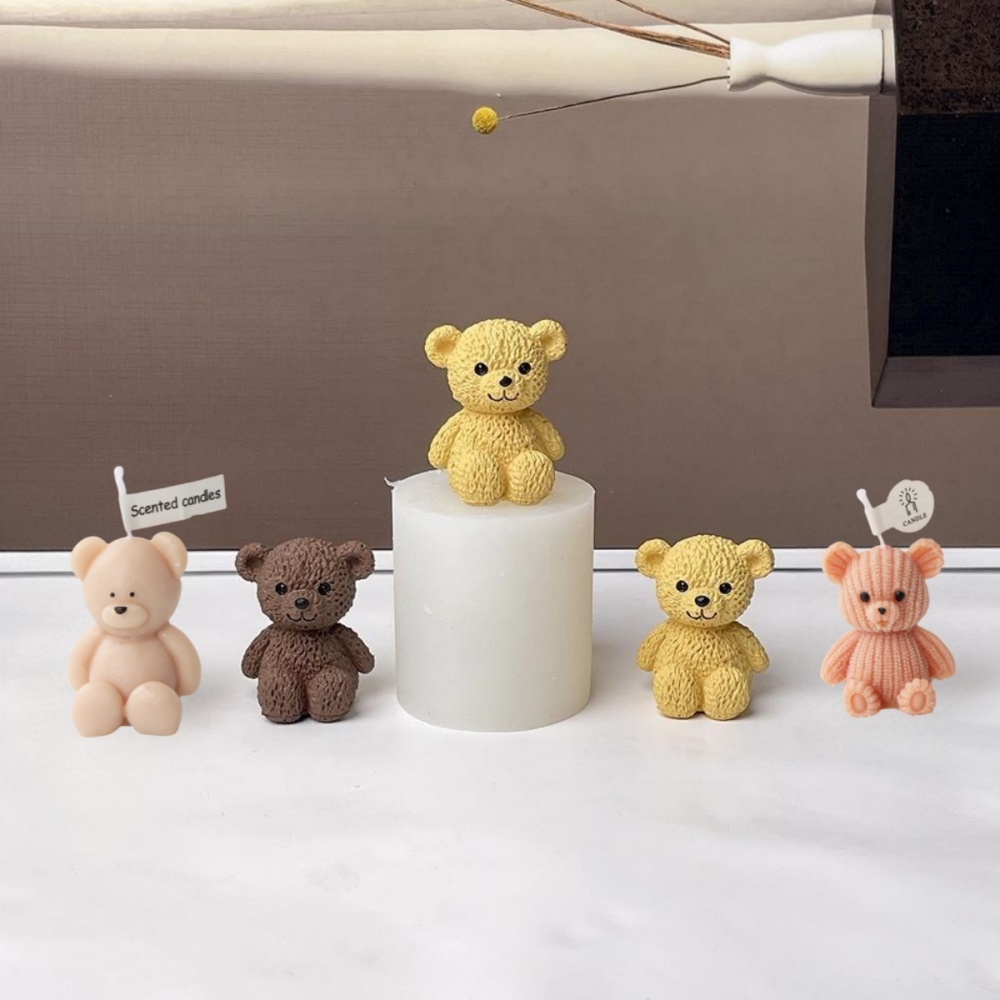 3D น่ารักหมีเทียนทําแม่พิมพ์ M - Soap Making Additives บทวิจารณ์และราคา