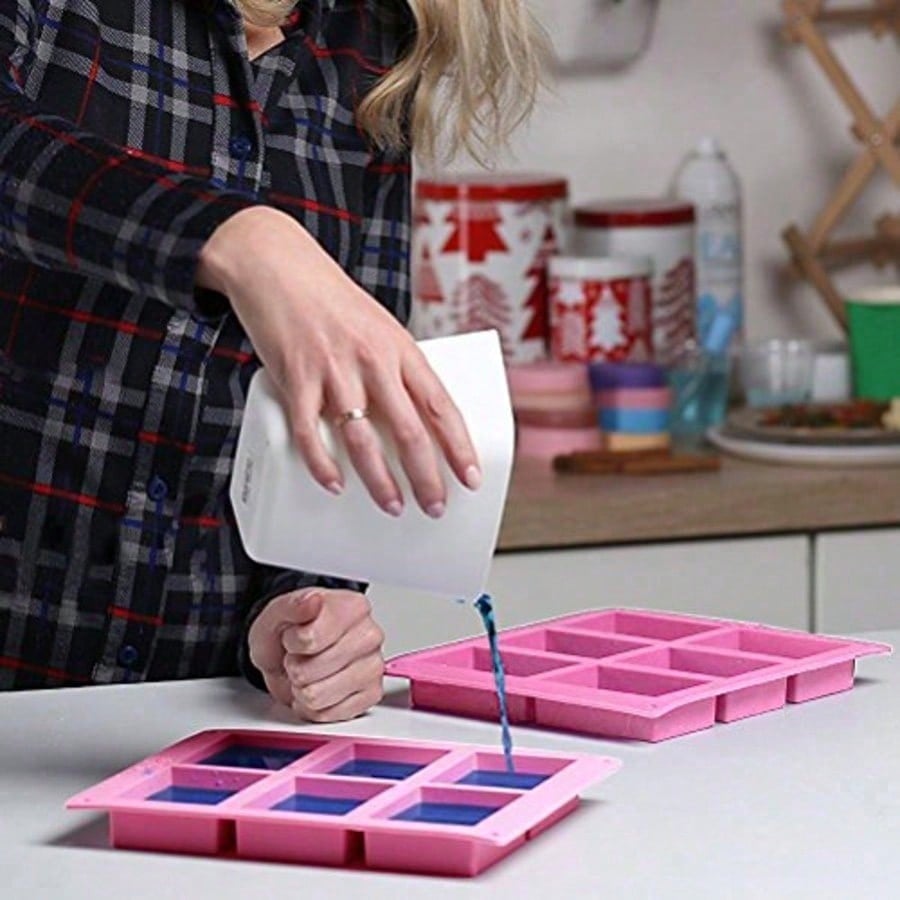 1-2 แพ็ค แม่พิมพ์ซิลิโคน DIY 6 - Soap Mold Silicone Loaf บทวิจารณ์และราคา