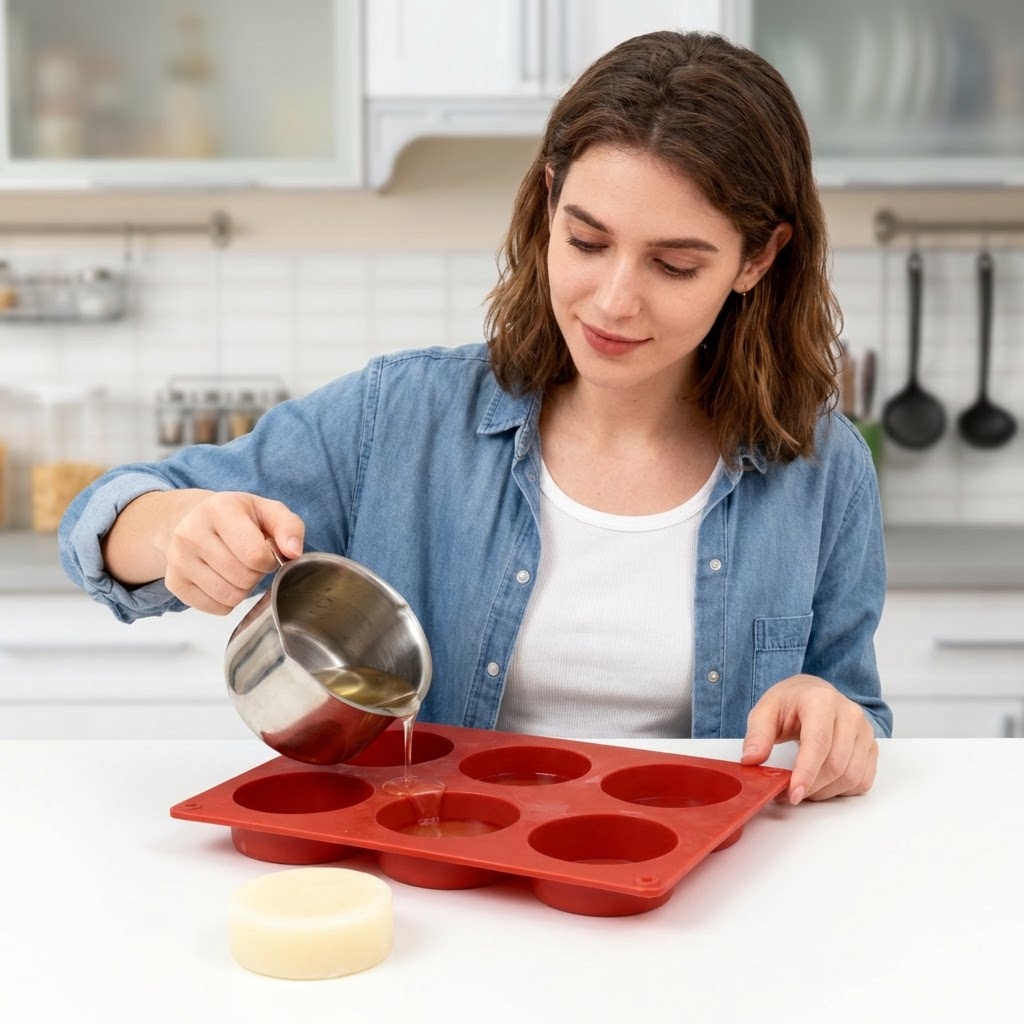 แม่พิมพ์สบู่ซิลิโคนทรงกลม DIY  - Soap Mold Silicone Loaf บทวิจารณ์และราคา